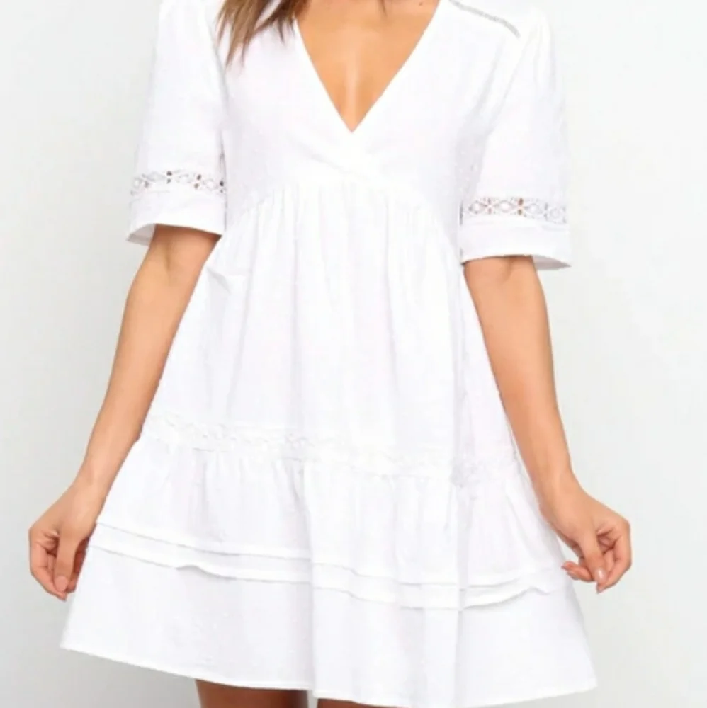 NWT Petal + Pup Hamidi Dress White SZ EURO 10/US 6 - Picture 1 of 9